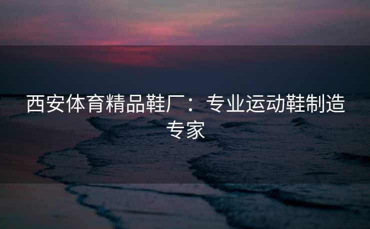 西安体育精品鞋厂：专业运动鞋制造专家